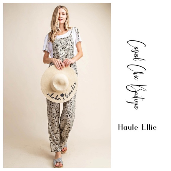 You’ve Been Spotted- Shoulder Tie Jumpsuit - Picture 4 of 6